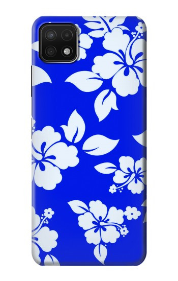 S2244 Hawaiian Hibiscus Blue Pattern Hülle Schutzhülle Taschen für Samsung Galaxy A22 5G