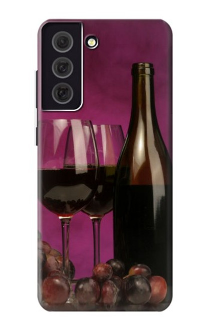 S0910 Red Wine Hülle Schutzhülle Taschen für Samsung Galaxy S21 FE 5G