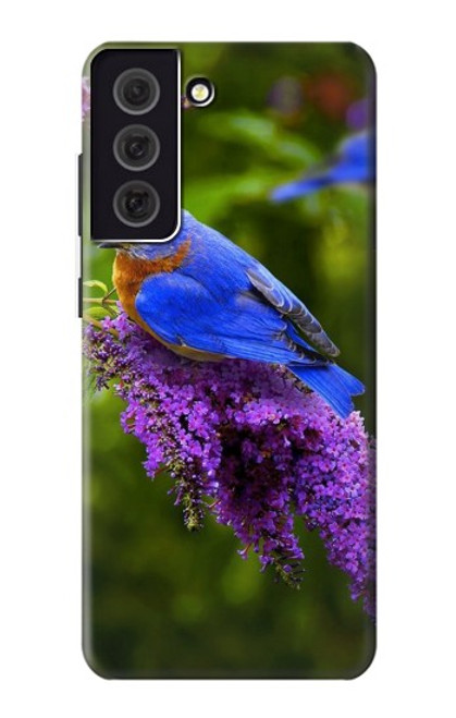 S1565 Bluebird of Happiness Blue Bird Hülle Schutzhülle Taschen für Samsung Galaxy S21 FE 5G