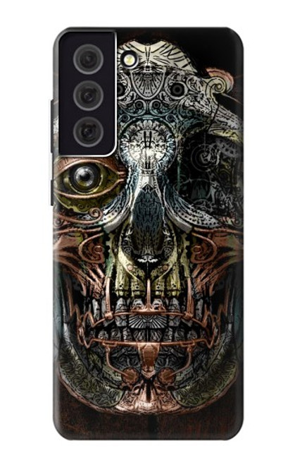 S1685 Steampunk Skull Head Hülle Schutzhülle Taschen für Samsung Galaxy S21 FE 5G