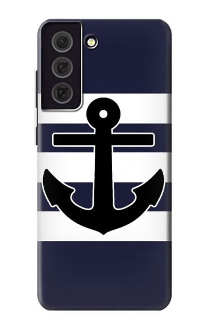 S2758 Anchor Navy Hülle Schutzhülle Taschen für Samsung Galaxy S21 FE 5G