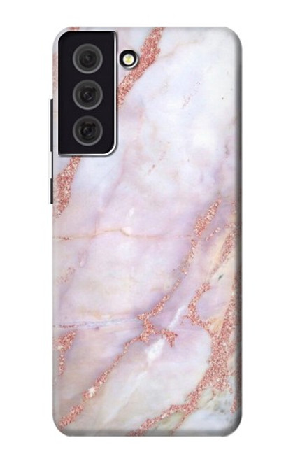 S3482 Soft Pink Marble Graphic Print Hülle Schutzhülle Taschen für Samsung Galaxy S21 FE 5G