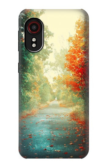 S0913 Road Through The Woods Hülle Schutzhülle Taschen für Samsung Galaxy Xcover 5