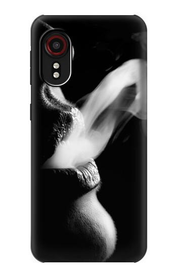 S0917 Sexy Lip Girl Smoking Hülle Schutzhülle Taschen für Samsung Galaxy Xcover 5