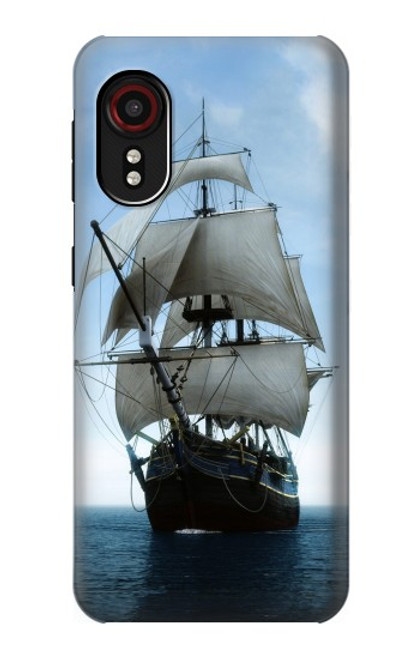 S1096 Sailing Ship in an Ocean Hülle Schutzhülle Taschen für Samsung Galaxy Xcover 5
