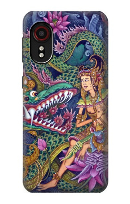S1240 Bali Painting Hülle Schutzhülle Taschen für Samsung Galaxy Xcover 5