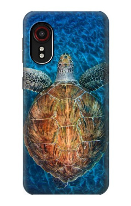 S1249 Blue Sea Turtle Hülle Schutzhülle Taschen für Samsung Galaxy Xcover 5