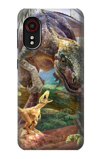 S1290 Dinosaurs T-Rex Hülle Schutzhülle Taschen für Samsung Galaxy Xcover 5