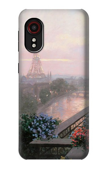 S1443 Terrace in Paris Eifel Hülle Schutzhülle Taschen für Samsung Galaxy Xcover 5