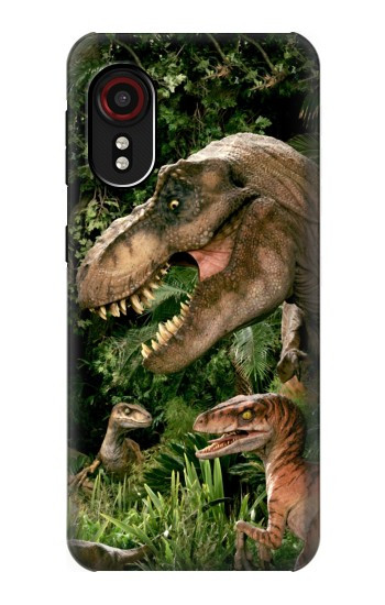 S1452 Trex Raptor Dinosaur Hülle Schutzhülle Taschen für Samsung Galaxy Xcover 5