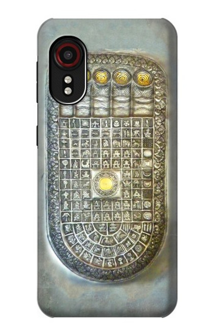 S1484 Buddha Footprint Hülle Schutzhülle Taschen für Samsung Galaxy Xcover 5