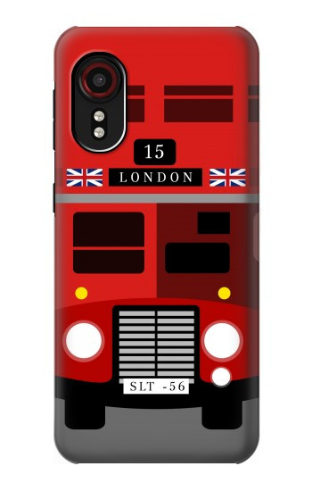 S2058 England British Double Decker Bus Hülle Schutzhülle Taschen für Samsung Galaxy Xcover 5