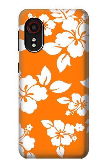 S2245 Hawaiian Hibiscus Orange Pattern Hülle Schutzhülle Taschen für Samsung Galaxy Xcover 5
