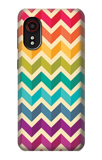S2362 Rainbow Colorful Shavron Zig Zag Pattern Hülle Schutzhülle Taschen für Samsung Galaxy Xcover 5