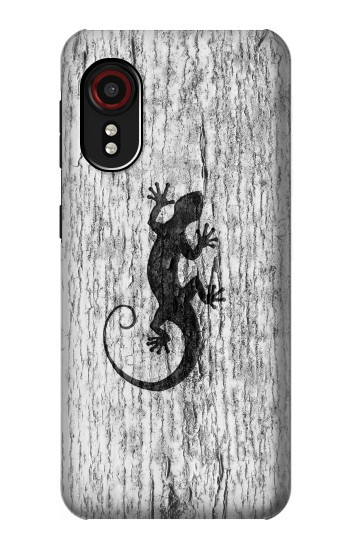 S2446 Gecko Wood Graphic Printed Hülle Schutzhülle Taschen für Samsung Galaxy Xcover 5