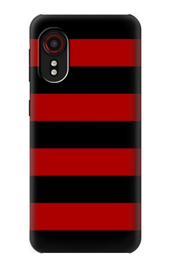 S2638 Black and Red Striped Hülle Schutzhülle Taschen für Samsung Galaxy Xcover 5