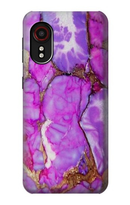 S2907 Purple Turquoise Stone Hülle Schutzhülle Taschen für Samsung Galaxy Xcover 5