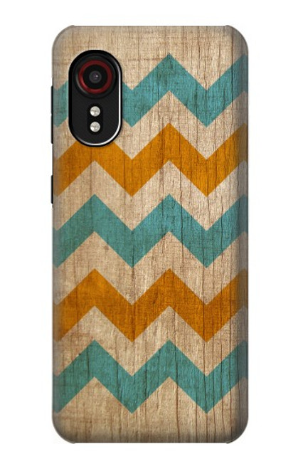 S3033 Vintage Wood Chevron Graphic Printed Hülle Schutzhülle Taschen für Samsung Galaxy Xcover 5