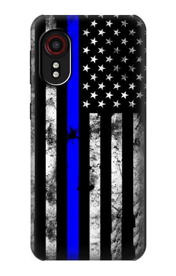S3244 Thin Blue Line USA Hülle Schutzhülle Taschen für Samsung Galaxy Xcover 5