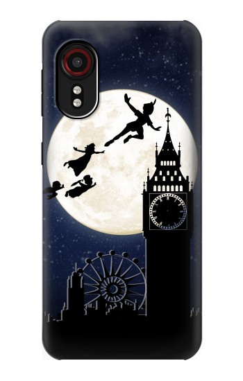 S3249 Peter Pan Fly Full Moon Night Hülle Schutzhülle Taschen für Samsung Galaxy Xcover 5