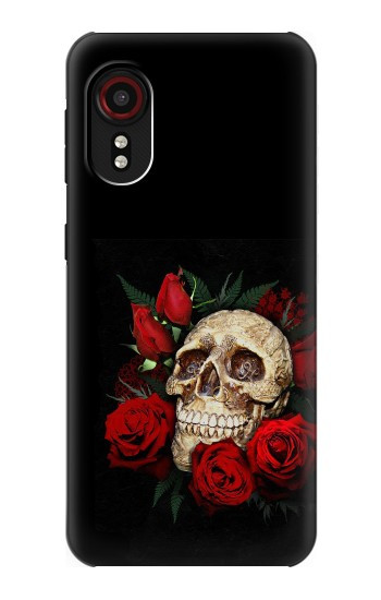 S3753 Dark Gothic Goth Skull Roses Hülle Schutzhülle Taschen für Samsung Galaxy Xcover 5