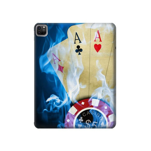 S0348 Casino Hülle Schutzhülle Taschen für iPad Pro 12.9 (2022, 2021, 2020, 2018), Air 13 (2024)