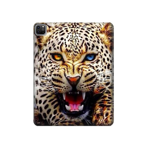 S1932 Blue Eyed Leopard Hülle Schutzhülle Taschen für iPad Pro 12.9 (2022, 2021, 2020, 2018), iPad Air 13 (2025, 2024)