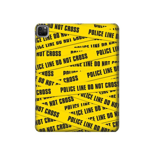 S2088 Police Line Do Not Cross Hülle Schutzhülle Taschen für iPad Pro 12.9 (2022, 2021, 2020, 2018), iPad Air 13 (2025, 2024)