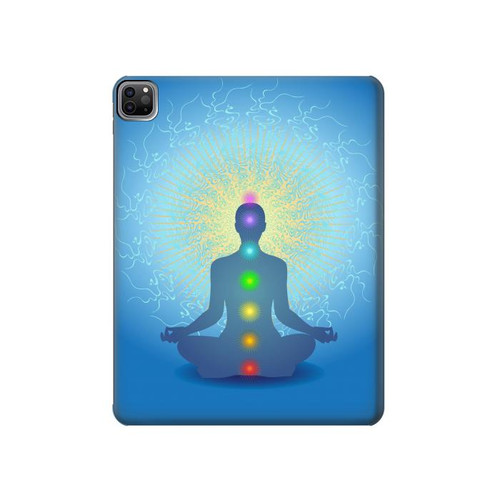 S2295 Bhuddha Aura Chakra Balancing Healing Hülle Schutzhülle Taschen für iPad Pro 12.9 (2022, 2021, 2020, 2018), iPad Air 13 (2025, 2024)