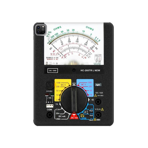 S2660 Analog Multimeter Graphic Printed Hülle Schutzhülle Taschen für iPad Pro 12.9 (2022, 2021, 2020, 2018), iPad Air 13 (2025, 2024)