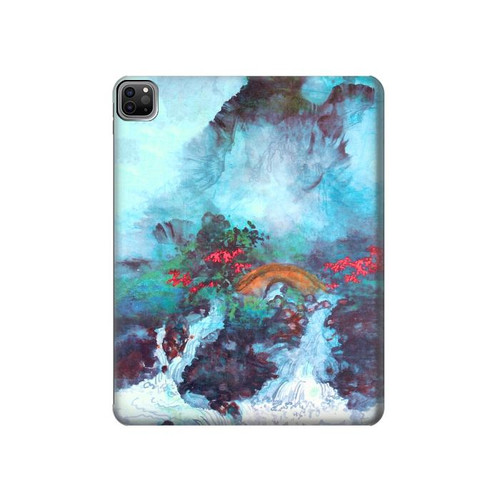 S2724 White Dragon Pool Lui Haisu Hülle Schutzhülle Taschen für iPad Pro 12.9 (2022, 2021, 2020, 2018), iPad Air 13 (2025, 2024)
