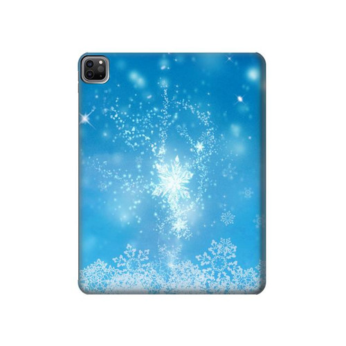 S2923 Frozen Snow Spell Magic Hülle Schutzhülle Taschen für iPad Pro 12.9 (2022, 2021, 2020, 2018), iPad Air 13 (2025, 2024)