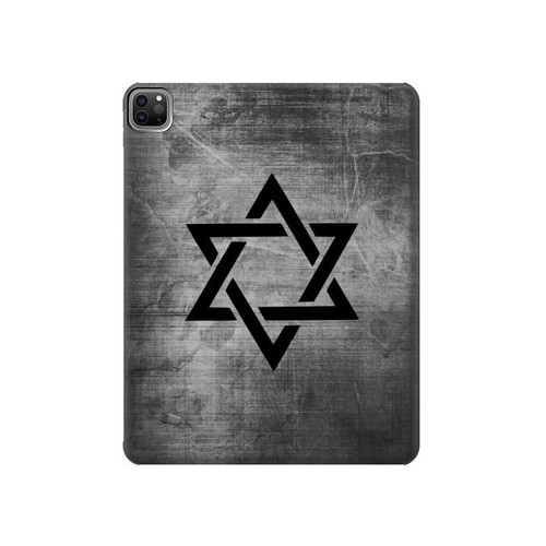S3107 Judaism Star of David Symbol Hülle Schutzhülle Taschen für iPad Pro 12.9 (2022, 2021, 2020, 2018), iPad Air 13 (2025, 2024)