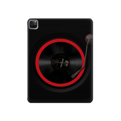 S3531 Spinning Record Player Hülle Schutzhülle Taschen für iPad Pro 12.9 (2022,2021,2020,2018, 3rd, 4th, 5th, 6th)