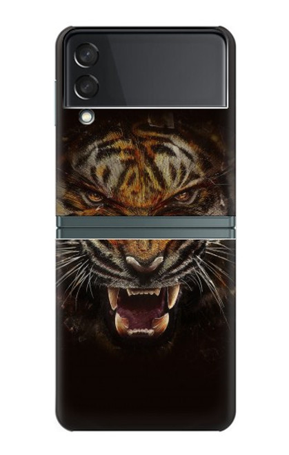 S0575 Tiger Face Case For Samsung Galaxy Z Flip 3 5G