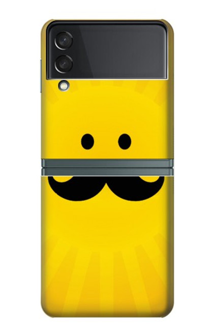 S1145 Yellow Mustache Sun Case For Samsung Galaxy Z Flip 3 5G
