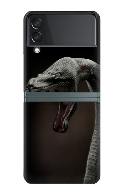 S1597 Black Mamba Snake Case For Samsung Galaxy Z Flip 3 5G