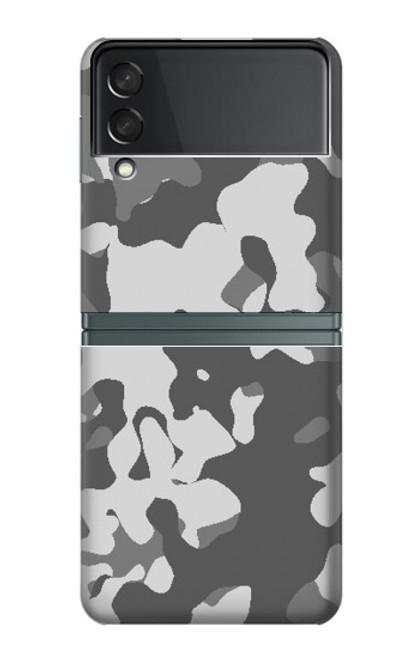 S2186 Gray Camo Camouflage Graphic Printed Case For Samsung Galaxy Z Flip 3 5G
