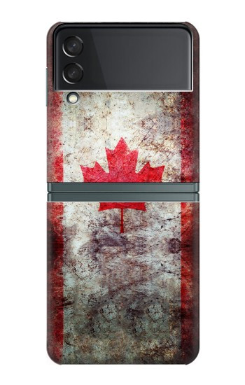 S2490 Canada Maple Leaf Flag Texture Case For Samsung Galaxy Z Flip 3 5G