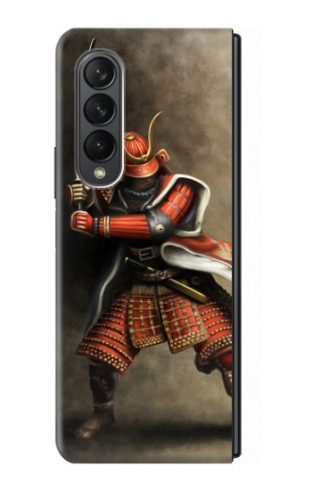S0796 Japan Red Samurai Case For Samsung Galaxy Z Fold 3 5G