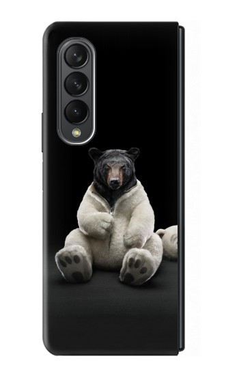 S0878 Black Bear Case For Samsung Galaxy Z Fold 3 5G