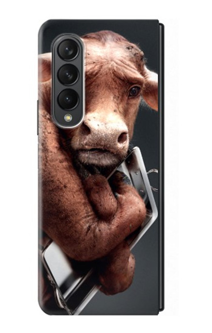 S1271 Crazy Cow Case For Samsung Galaxy Z Fold 3 5G