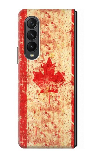 S1603 Canada Flag Old Vintage Case For Samsung Galaxy Z Fold 3 5G