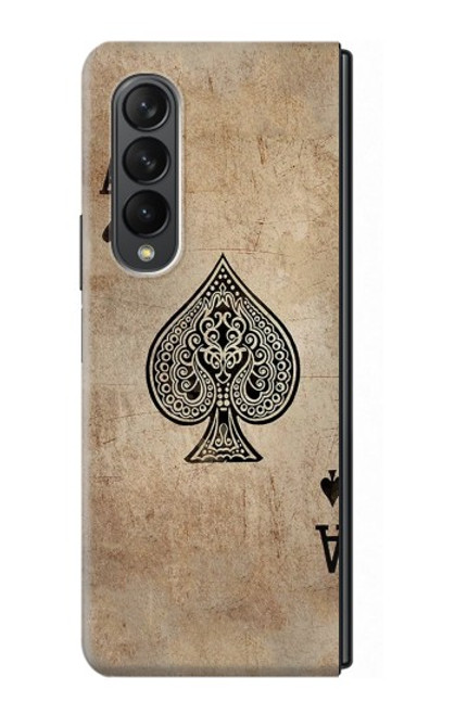 S2928 Vintage Spades Ace Card Case For Samsung Galaxy Z Fold 3 5G