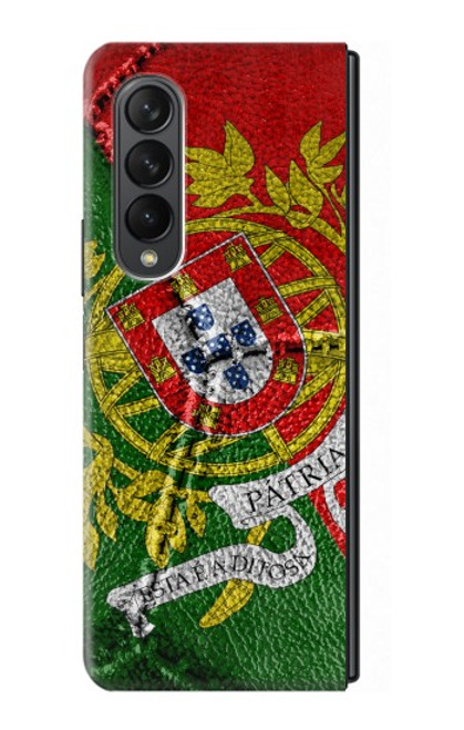 S3300 Portugal Flag Vintage Football Graphic Case For Samsung Galaxy Z Fold 3 5G