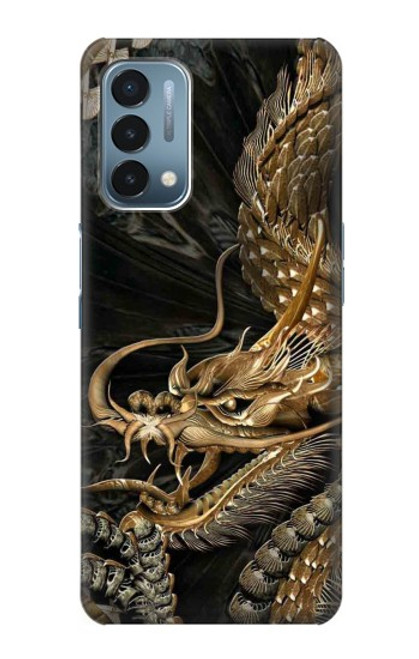 S0426 Gold Dragon Hülle Schutzhülle Taschen für OnePlus Nord N200 5G