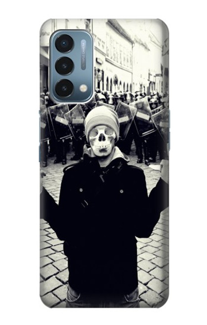S1108 Skull Mask Man Protester Hülle Schutzhülle Taschen für OnePlus Nord N200 5G