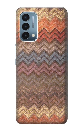 S3752 Zigzag Fabric Pattern Graphic Printed Hülle Schutzhülle Taschen für OnePlus Nord N200 5G