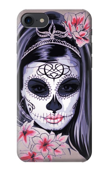 S3821 Sugar Skull Steam Punk Girl Gothic Hülle Schutzhülle Taschen für iPhone 7, iPhone 8, iPhone SE (2020) (2022)