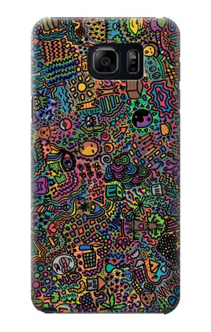 S3815 Psychedelic Art Hülle Schutzhülle Taschen für Samsung Galaxy S6 Edge Plus